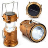 Multifunctional Solar Camping Lamp - Tentlamp - Lantaarn - Goudkleurig