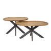 Hoyz Collection - Salontafel Spider - Massief Acacia Naturel - Set van 2