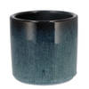 DK Design Bloempot model Blue Glaze - blauw - D12 x H13 cm - ombre - Plantenpotten