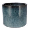 DK Design Bloempot model Blue Glaze - blauw - D15 x H17 cm - ombre - Plantenpotten