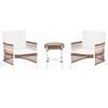 Beliani LEVICO - Bistroset-Wit-Aluminium