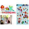 Sinterklaas - Statische Raamstickers - Herbruikbaar - 2 grote vellen met 16 Stickers