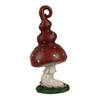 Clayre & Eef Decoratie Paddenstoel 17 cm Rood Kunststof Rood