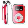 Denver MP3 Speler Incl. Oordopjes - 32GB - Shuffle - Kinderen & Volwassenen - Bevestigingsclip - AUX - MPS316 - Rood