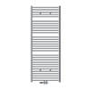 Badkamerradiator Sahara 750 x 1800 mm chroom gebogen met middenaansluiting