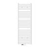 Badkamerradiator Sahara 600 x 1800 mm Wit gebogen + middenaansluiting