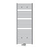 Badkamerradiator Sahara 750 x 1800 mm chroom gebogen met middenaansluiting