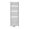 Badkamerradiator Sahara 600x1800 mm chroom gebogen met middenaansluiting