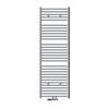 Badkamerradiator Sahara 600 x 1800 mm Chroom gebogen + middenaansluiting