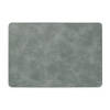 Zeller Placemats - lederlook - grijs - 42 x 30 cm - tafel dekken - onderleggers - Placemats