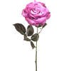 Emerald Kunstbloem roos Pascal - roze - 65 cm - decoratie bloemen - Kunstbloemen