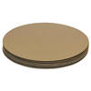 Secret de Gourmet Onderzetters voor glazen - 6x stuks - metallic goud - metaal - 10 x 10 cm - Glazenonderzetters