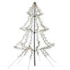 Lumineo Lichtboom - zwart - 200 cm - 1200 leds - warm wit - kerstverlichting figuur