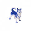 Heinen Delfts Blauw Decoratief minifiguur 'Husky'