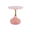 Leitmotiv - Bijzettafel Candy Swirl - Flamingo pink & white