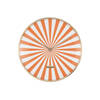 Karlsson - Wandklok Candy Swirl Dome - Bright orange & white- Ø40cm