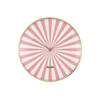 Karlsson - Wandklok Candy Swirl Dome - Flamingo pink & white- Ø40cm