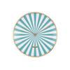 Karlsson - Wandklok Candy Swirl Dome - Turquoise blue & white- Ø40cm