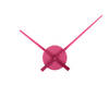 Karlsson - Wandklok Little Big Time Mini Metallic - Metallic dark pink- Ø41cm