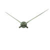 Karlsson - Wandklok Little Big Time Metallic - Metallic jungle green- Ø77,5cm