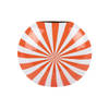 Present Time - Vaas Candy Swirl Large - Bright orange & white