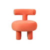 Leitmotiv - Fauteuil Abrazo - Peach orange