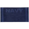 Zavelo Navy Strandlaken Donkerblauw (100x200 cm)