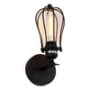 Wandlamp EDM Vintage 11 x 16 x 32 cm Zwart Metaal 220-240 V 60 W