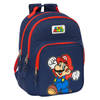 Schoolrugzak Super Mario World Marineblauw 32 x 42 x 15 cm