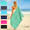 Droomtextiel® Beach Strandlaken xxl 100x200 cm - Sea Green - 100% Zacht Katoen - Sterke Kwaliteit