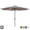 Kopu® Madrid 350 cm Grote Parasol Rond met Beschermhoes - Taupe