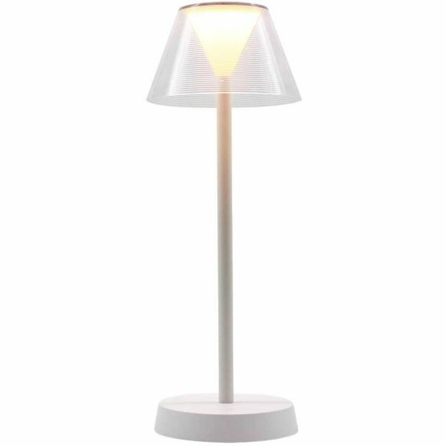 Draadloze LED tafellamp H34CM BEVERLY WHITE