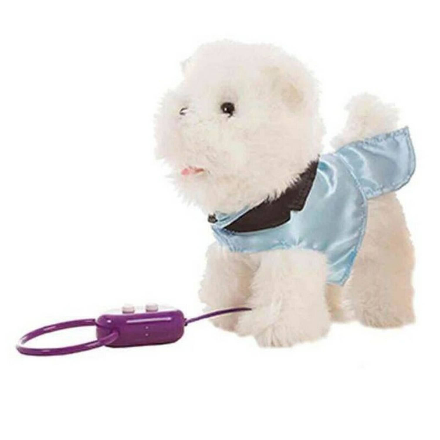 Bewegende Knuffel Dog Wit 22 cm (22 cm)