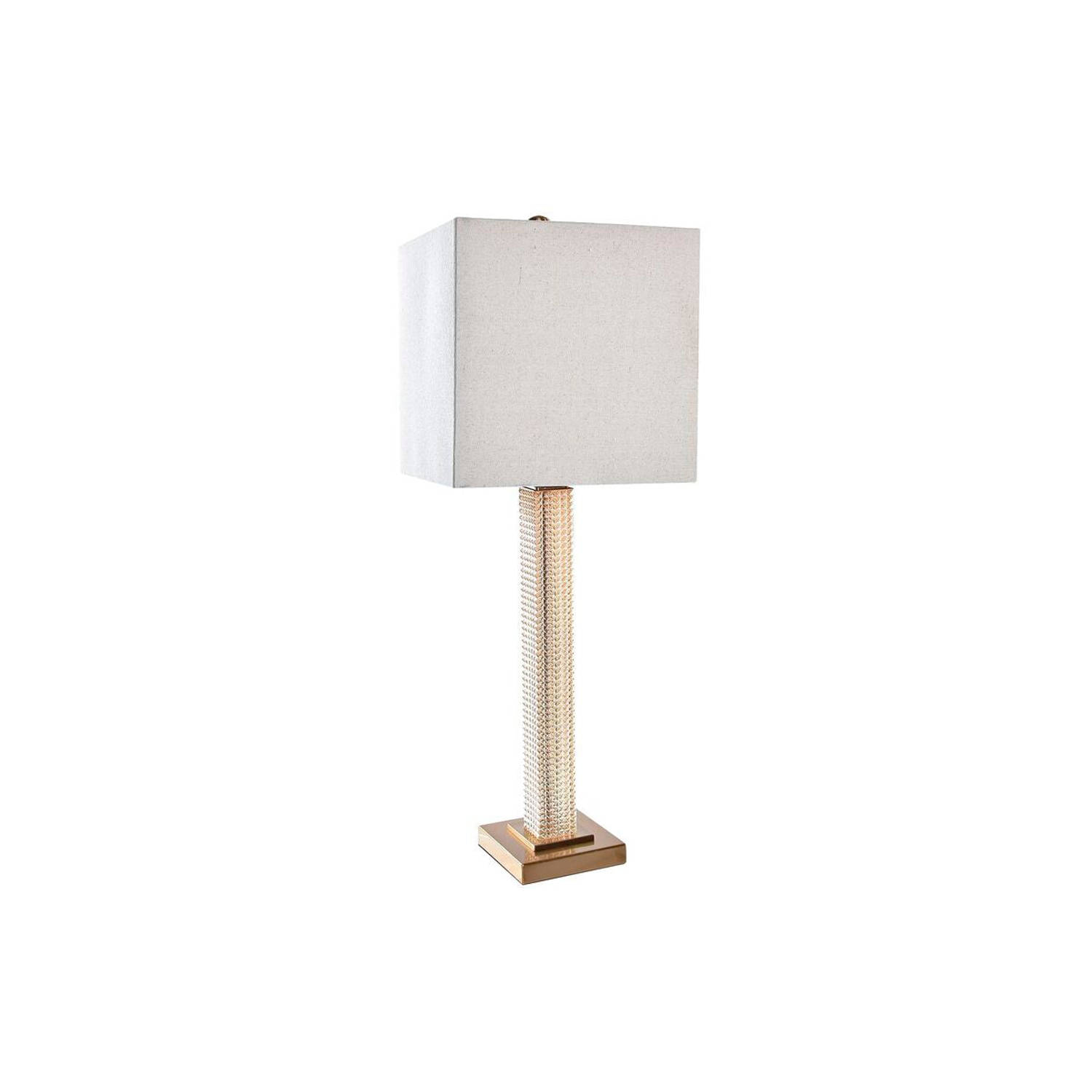 Bureaulamp DKD Home Decor Beige Gouden 220 V 50 W (28 x 28 x 76 cm)