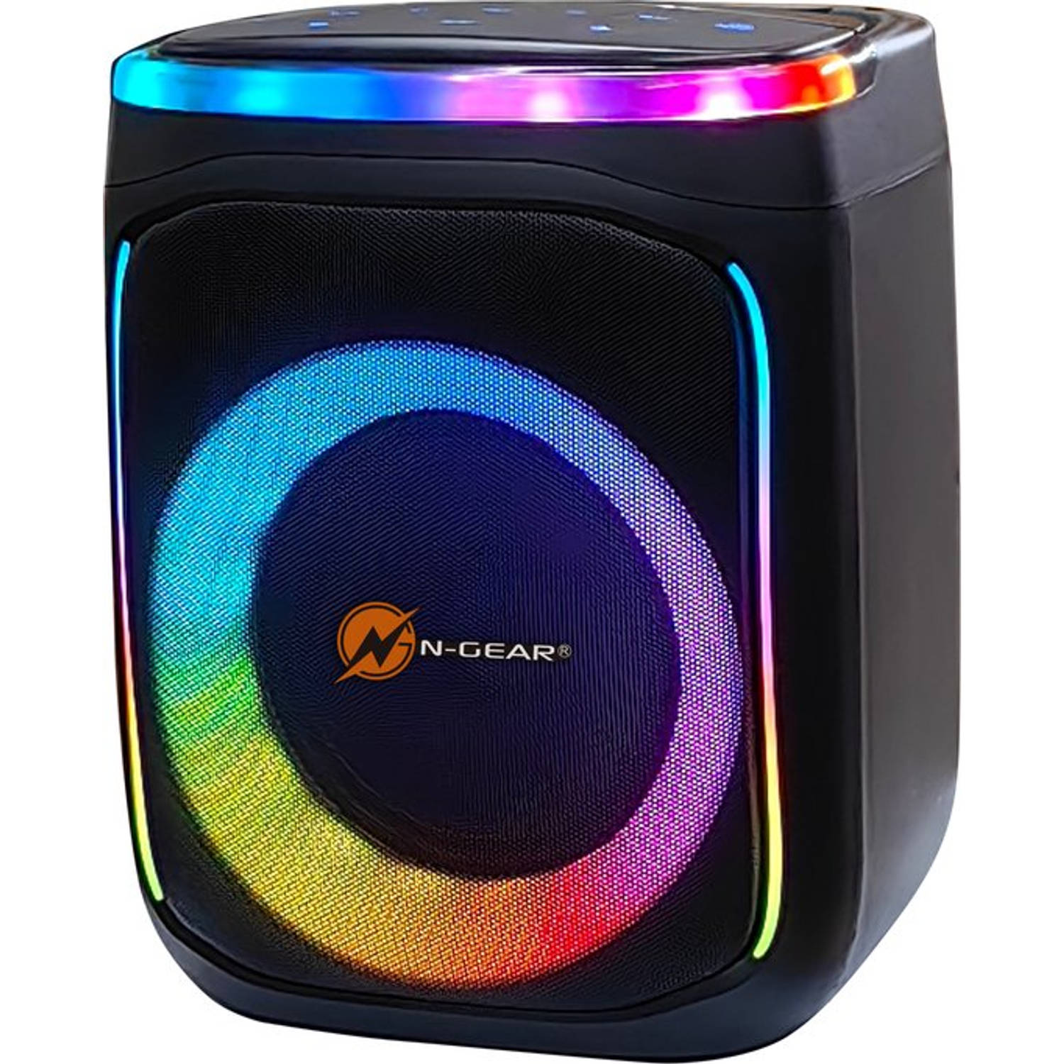 N-GEAR Flash Banger 606 - Karaokeset - Bluetooth Speaker - Partybox met Draadloze Microfoon - Zwart