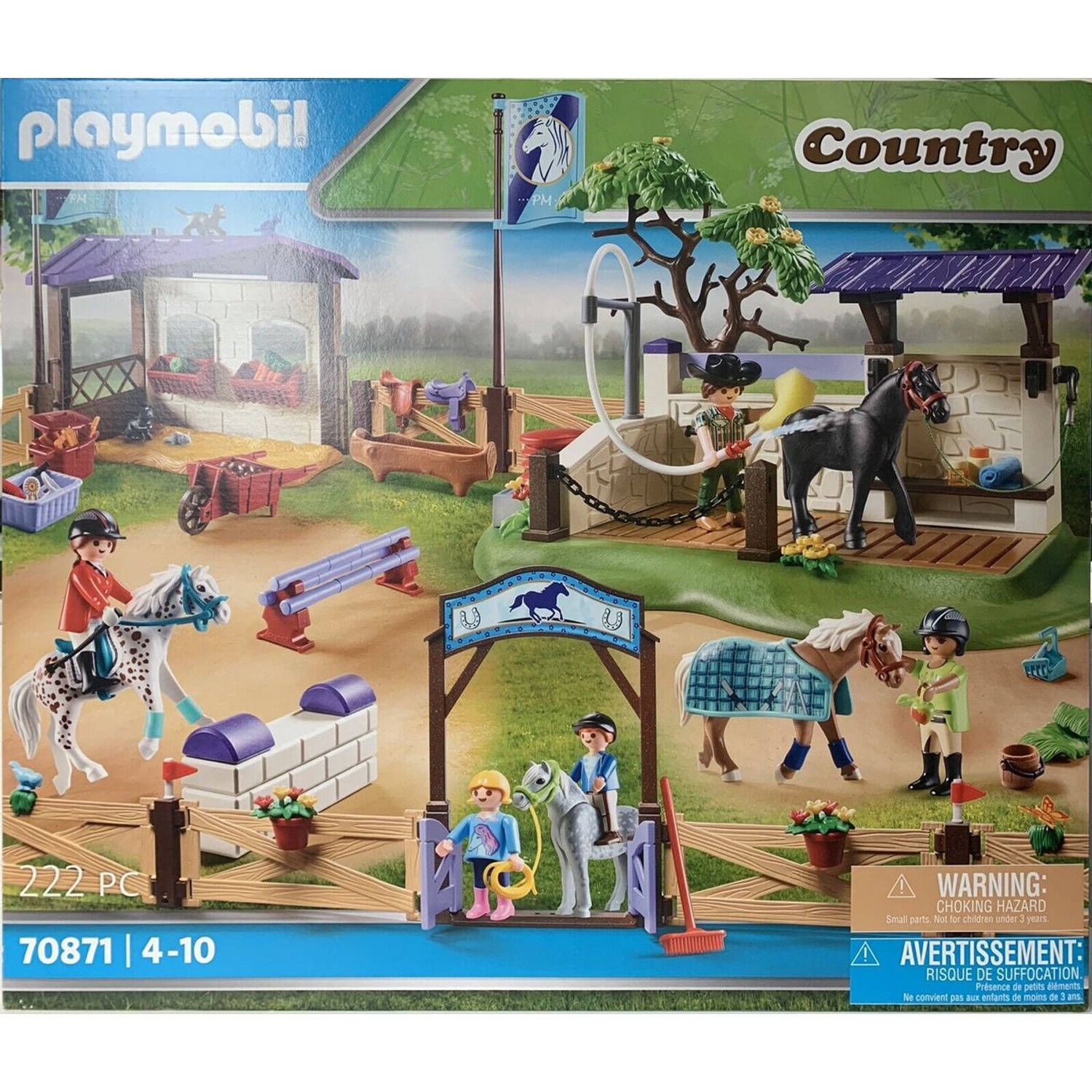 Playmobil Country 70871 | Paardrijtoernooi met wasplaats | 222 pieces