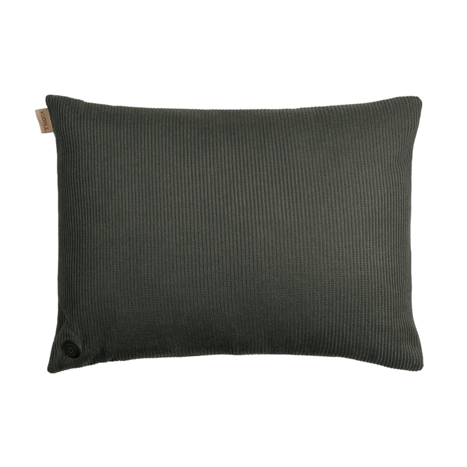 Kuddle Warmtekussen Elektrisch - 45x60cm - Knitted 'Olive Green' - Draadloos & Oplaadbaar - Inclusief Twee Powerbanks