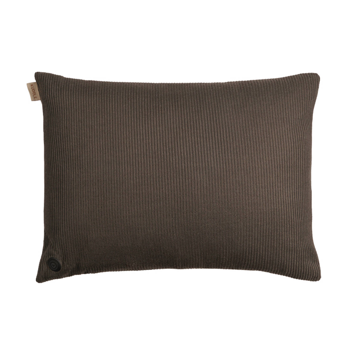 Kuddle Warmtekussen Elektrisch - 45x60cm - Knitted 'Latte Brown' - Draadloos & Oplaadbaar - Inclusief Twee Powerbanks