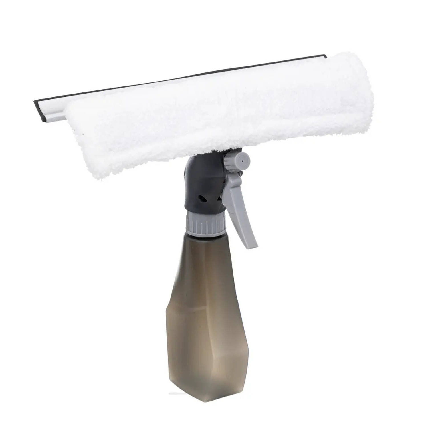 5Five Raam wassen spray met spons en trekker multi tool kunststof 26 x 24 cm schoonmaken Raamwissers