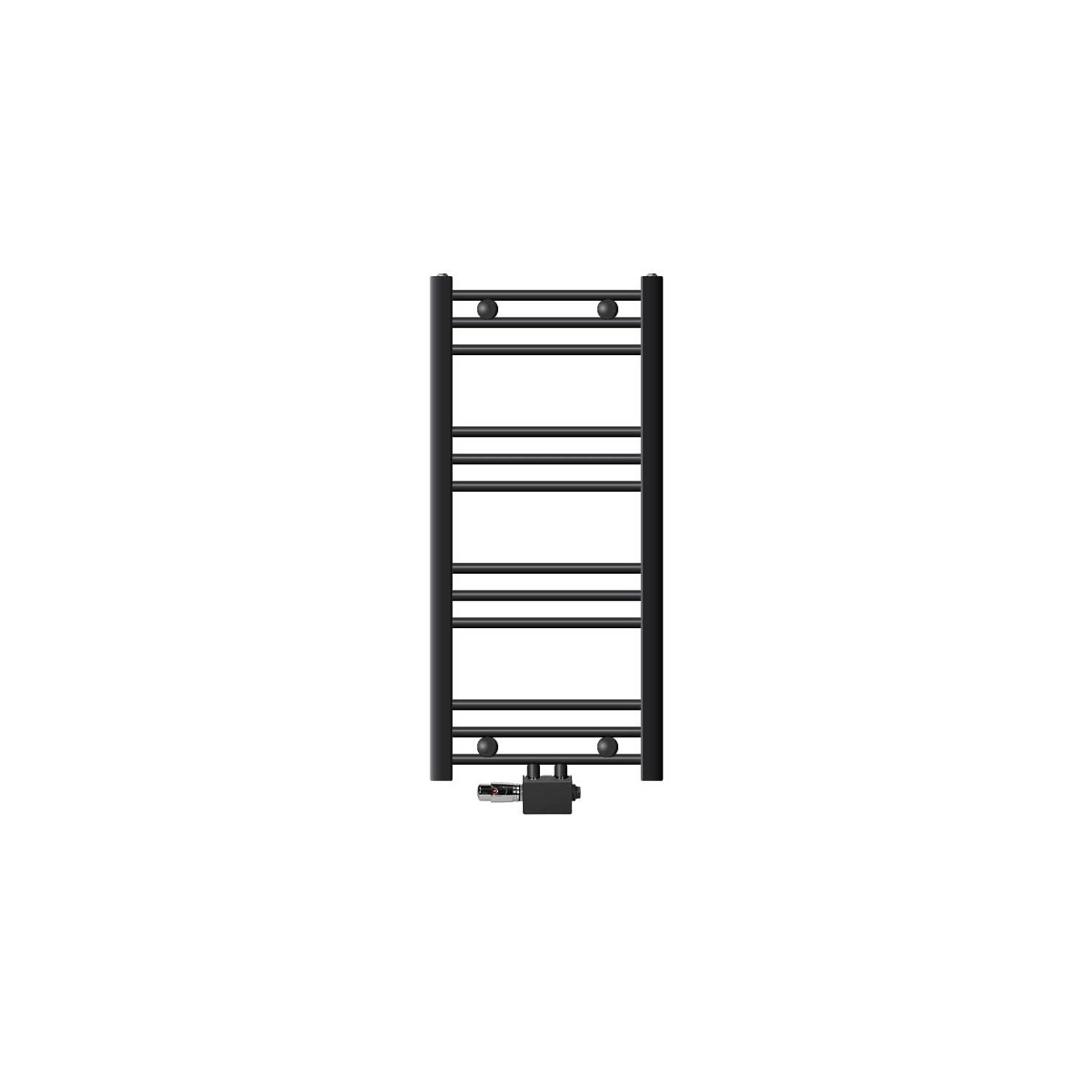 Badkamerradiator Sahara 400 x 800 mm antraciet recht + middenaansluiting