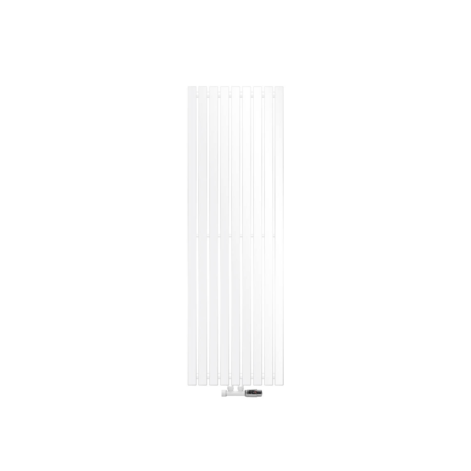 Designpaneel radiator 480x1400 mm, wit, wandaansluitingsset