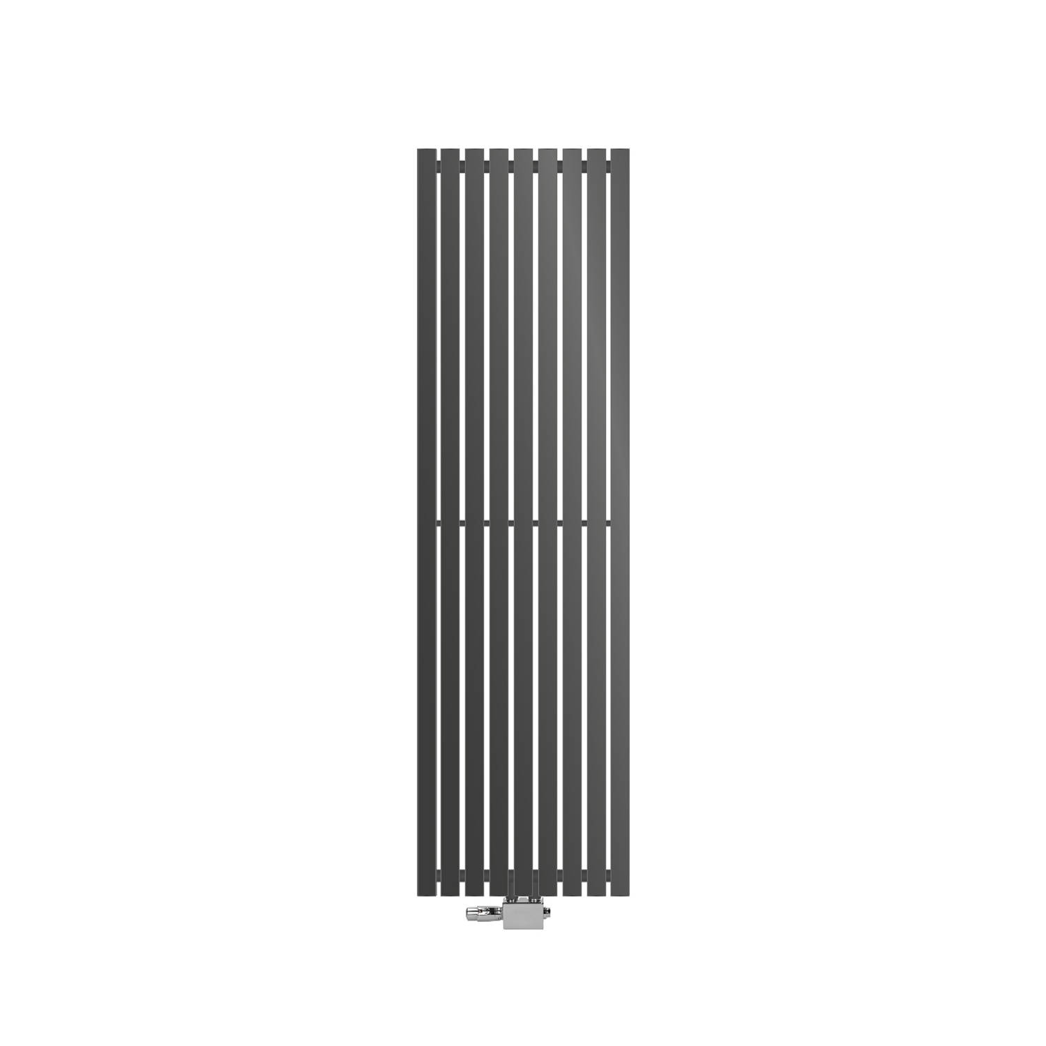 Designpaneelradiator 480x1600 mm, antraciet, universele aansluitset