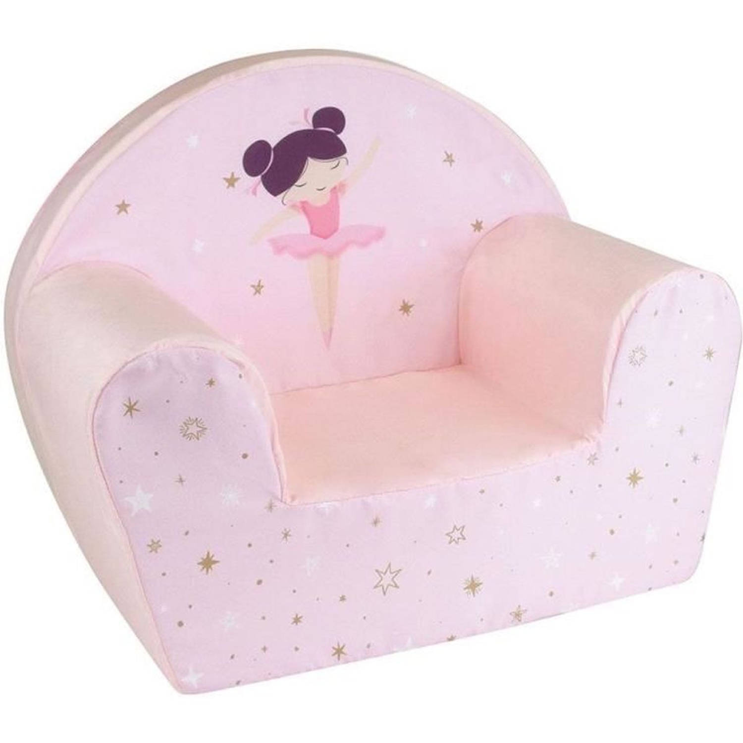 FUN HOUSE Dancer Ballerina Club fauteuil - B.52 x D.33 x H.42 cm - Voor kinderen gegarandeerd Franse afkomst