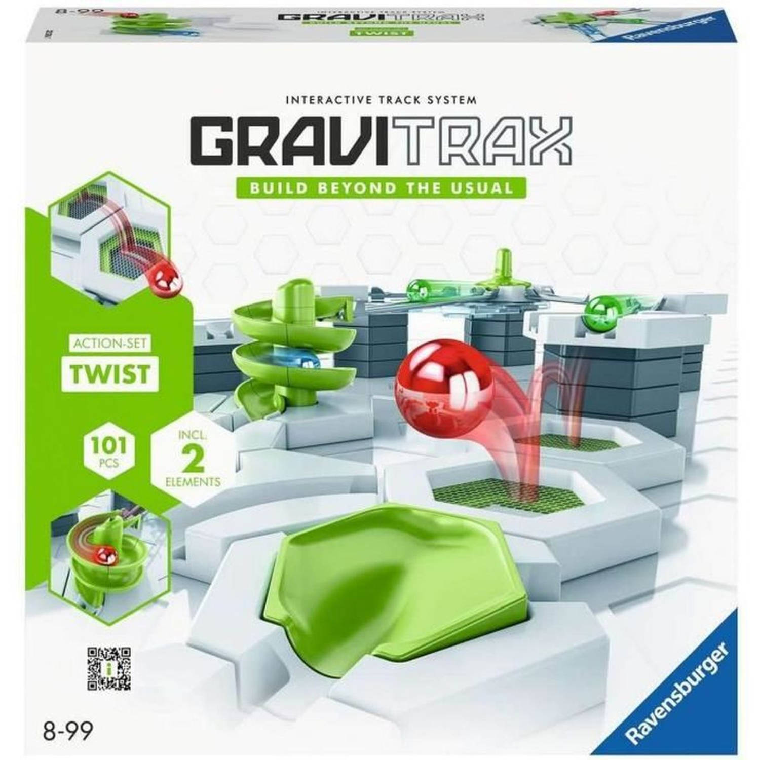 Gravitrax Startset Twist 101-delig, Knikkercircuit, Creatief bouwspel, 8 jaar, 22576, Ravensburger