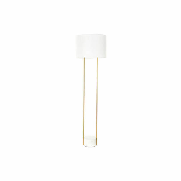 Vloerlamp DKD Home Decor Wit Gouden Metaal Marmer 50 W 220 V 48 x 48 x 170 cm