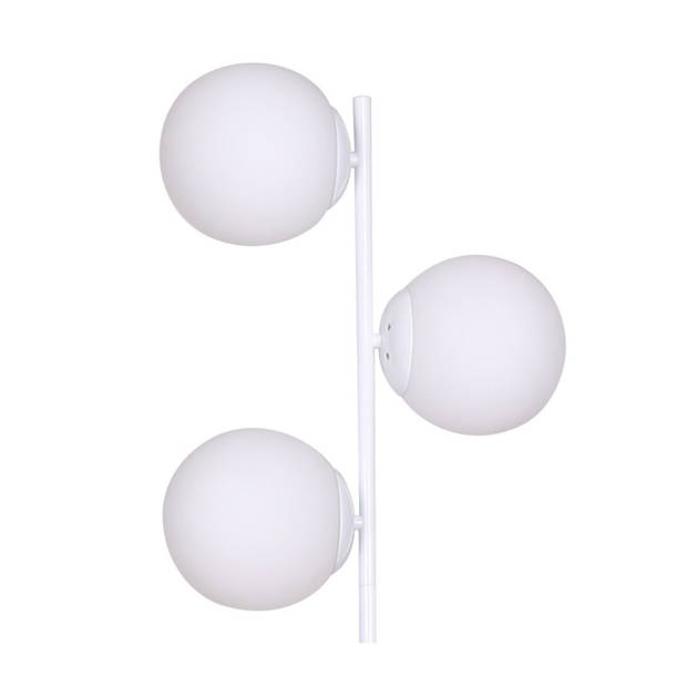 Vloerlamp DKD Home Decor 35 x 25 x 167 cm Kristal Metaal Wit 220 V 50 W