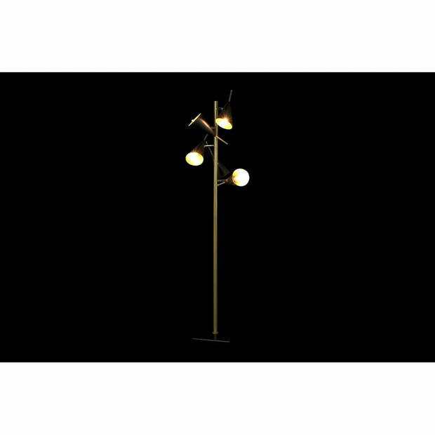 Vloerlamp DKD Home Decor Zwart Gouden Metaal Modern (36 x 36 x 160 cm)