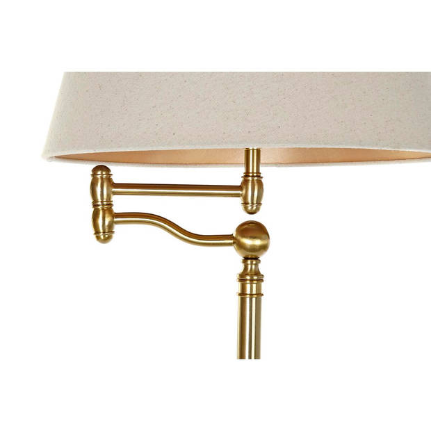 Vloerlamp DKD Home Decor Beige Gouden Metaal Polyester (41 x 41 x 160 cm)