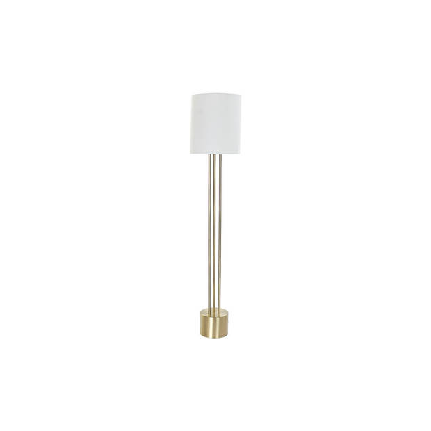 Vloerlamp DKD Home Decor Wit Gouden Metaal 50 W 220 V 33 x 33 x 165 cm