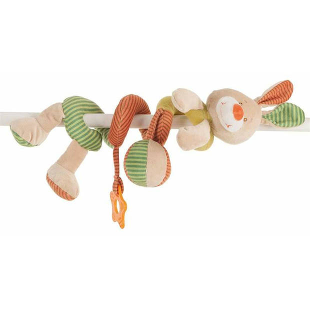 Knuffel Multicolour Konijnenvlees Hond Spiraal 22 cm